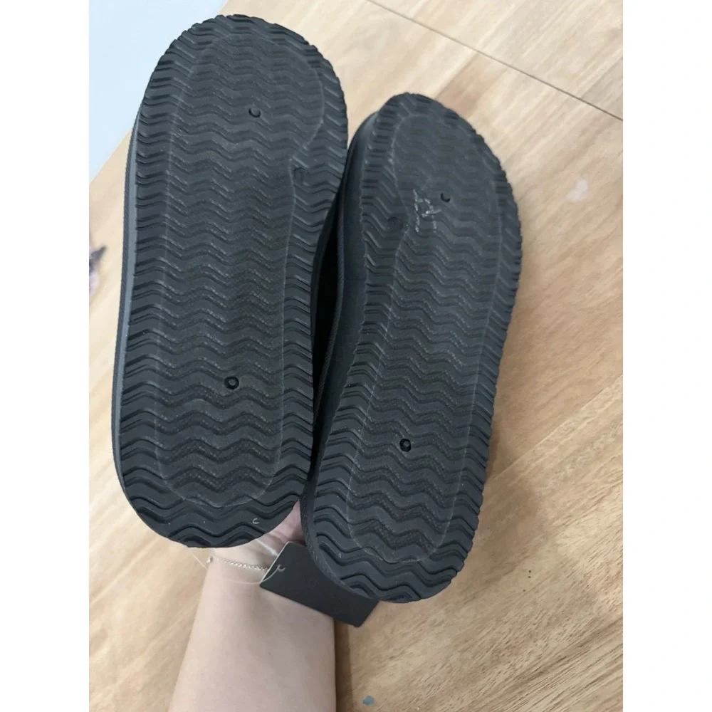 American Exchange Chaz Mens Black Slip On Casual Shoes Size 7‎ New Slipper Clog
